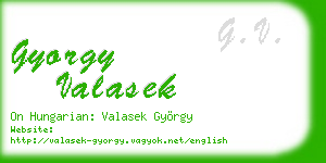 gyorgy valasek business card